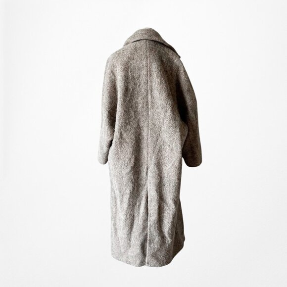 Mango Oversized Wool Blend Peacoat Style Knee Length Coat Jacket Size XS - Picture 6 of 6